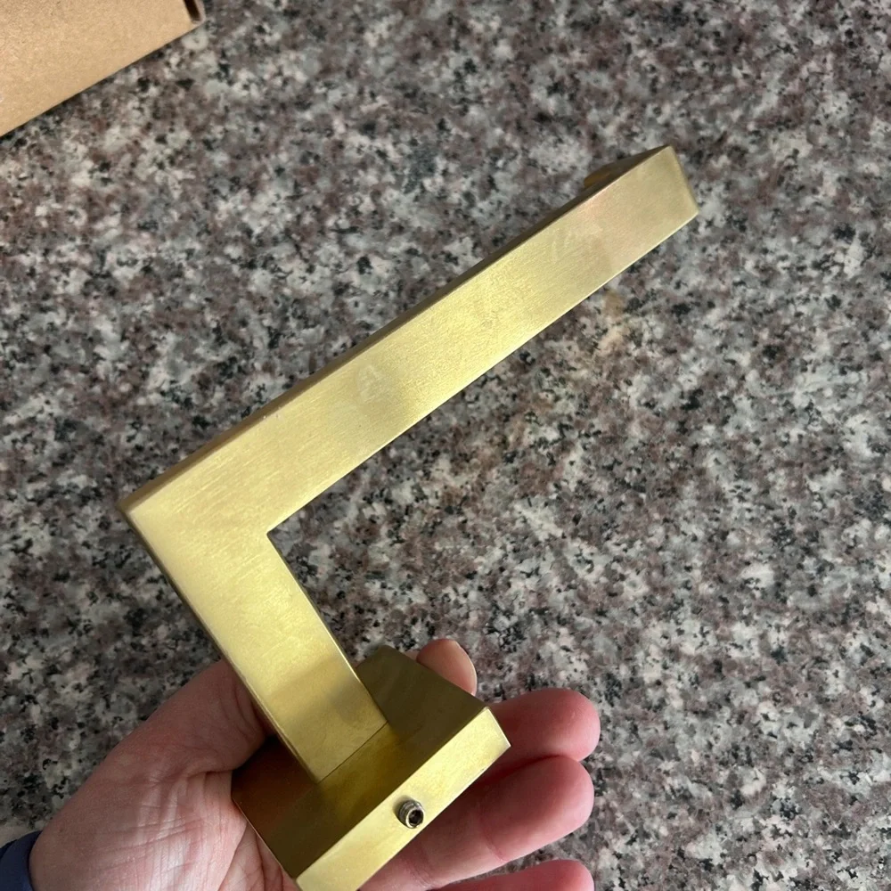 Gold Metal Toilet Paper Holder
